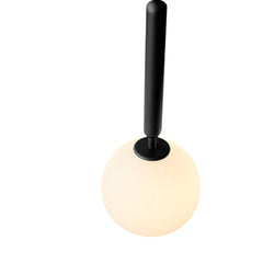 Mini Single Opal Globe Pendant Light