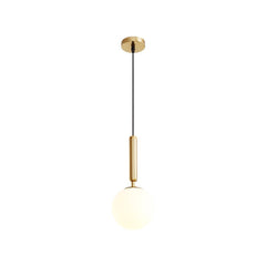 Mini Single Opal Globe Pendant Light