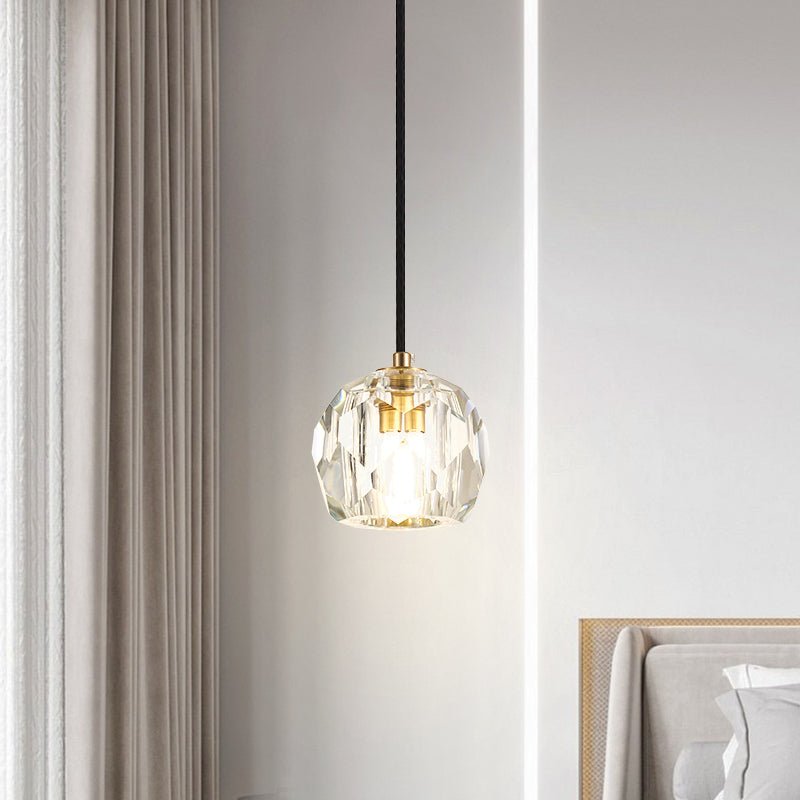 Glam Style 1-light Crystal Pendant Light