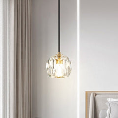 Glam Style 1-light Crystal Pendant Light