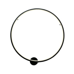 Minimalist Background Black LED Round Mood Wall Sconce