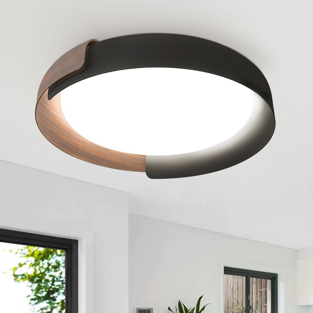 Minimalist LED Acrylic & Metal Flush Mount