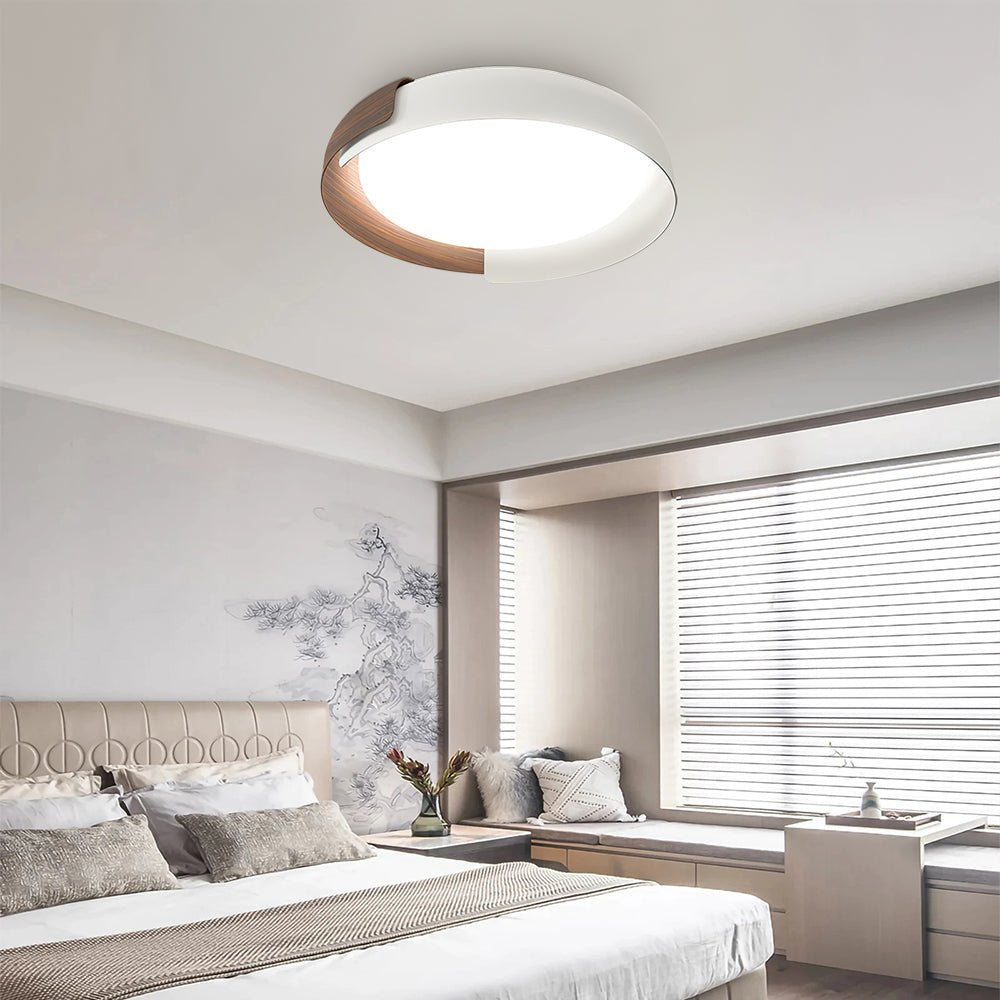 Minimalist LED Acrylic & Metal Flush Mount
