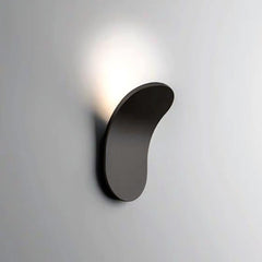 Minimalist Modern Wall Sconce in Black/White Finish