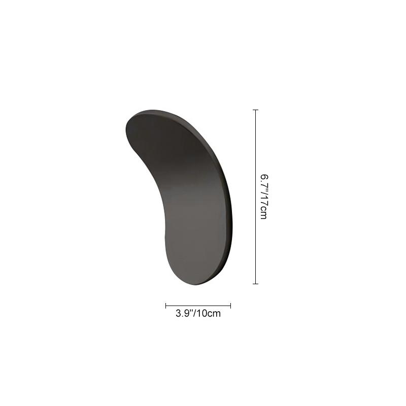 Minimalist Modern Wall Sconce in Black/White Finish