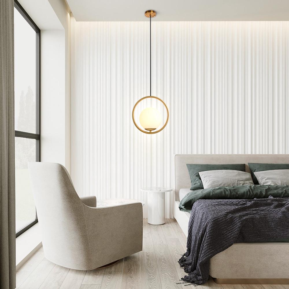 Modern 1-Light Brass Kitchen Pendant Lighting