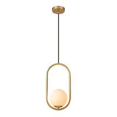 Modern 1-Light Brass Kitchen Pendant Lighting