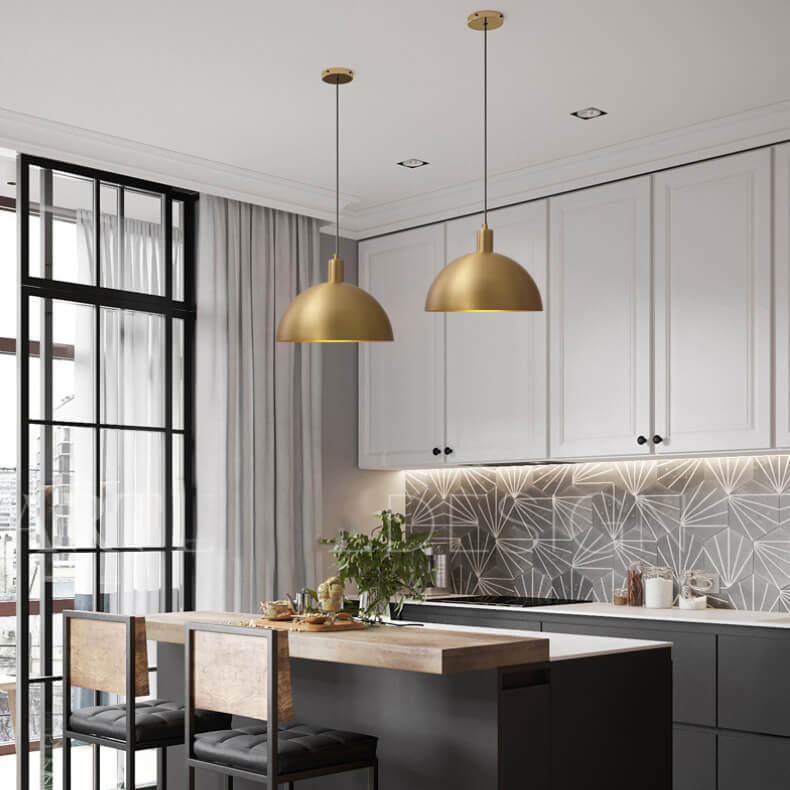 Modern 1 Light Single Dome Pendant light