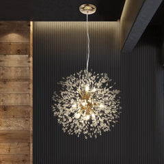 Modern 9-Light Sputnik Chandelier