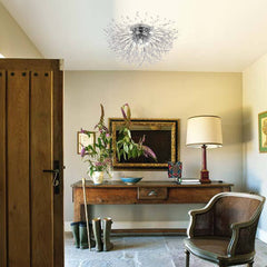 Modern Beaded Sputnik Flush Mount Ceiling Light
