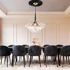 Modern Bubble Glass Chandelier / Semi Flush Mount