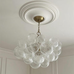 Modern Cluster Glass Globe Bubble Chandelier
