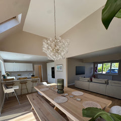 Modern Cluster Glass Globe Bubble Chandelier