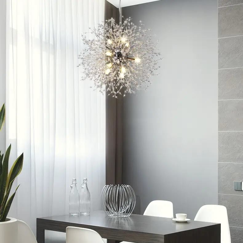 Modern Crystal Sputnik Chandelier