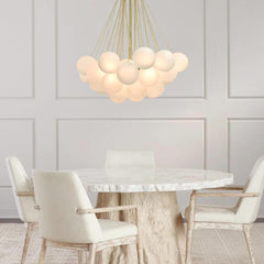 Modern Hanging Glass Cluster Bubble Chandelier Light