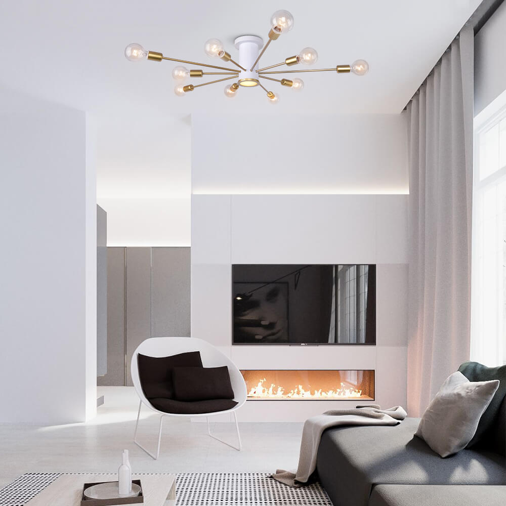 Modern Gold Ceiling Light for Kitchen Island