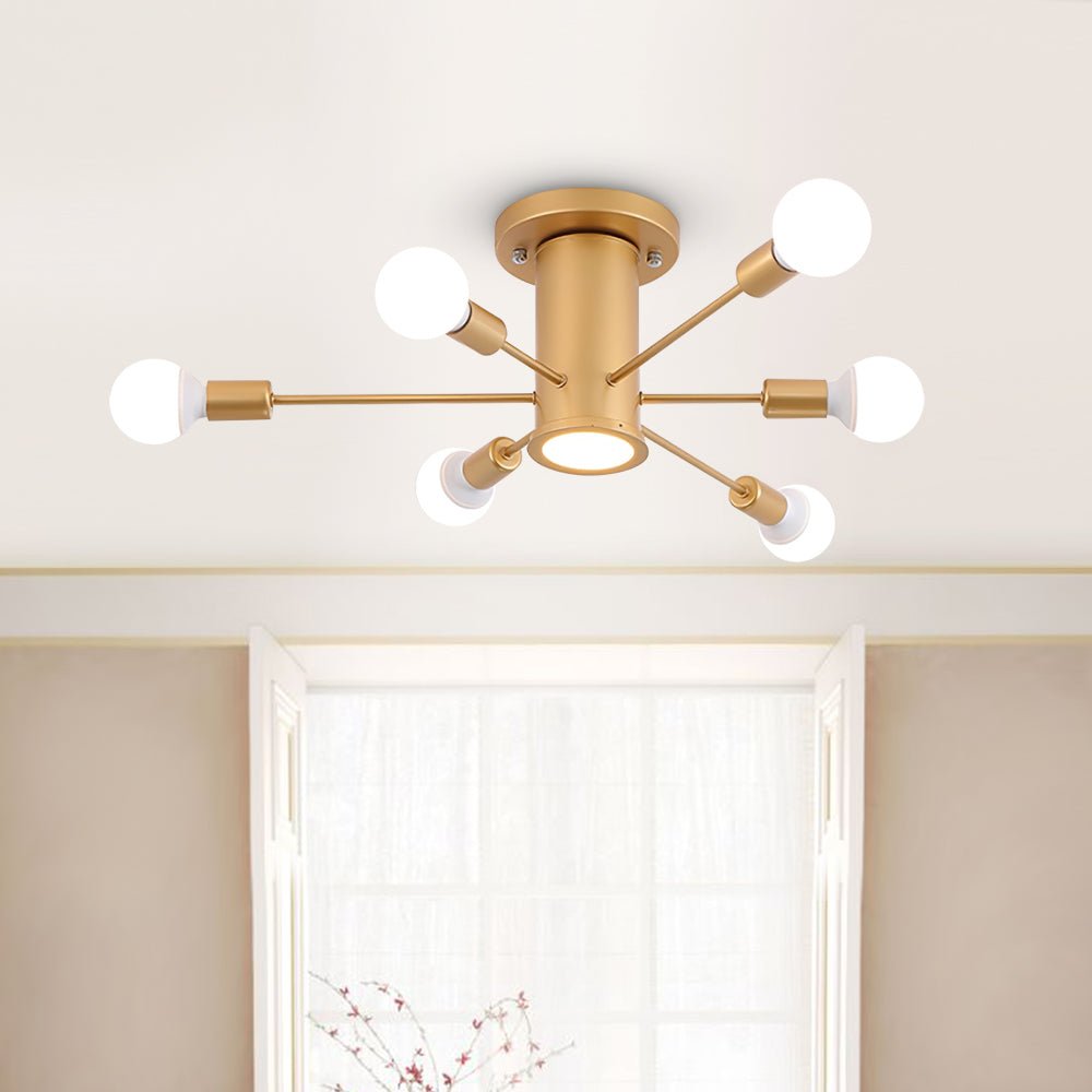 Modern Gold Ceiling Light for Kitchen Island