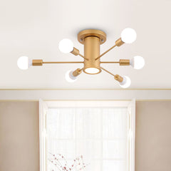 Modern Gold Ceiling Light for Kitchen Island