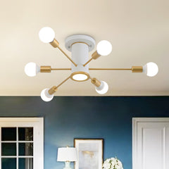 Modern Gold Ceiling Light for Kitchen Island