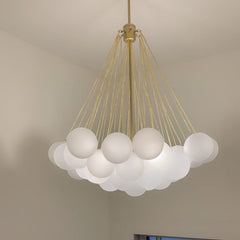 Modern Hanging Glass Cluster Bubble Chandelier Light