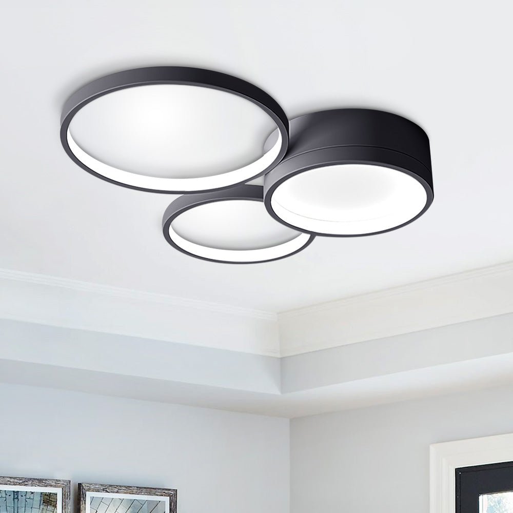 Modern LED 3/4/5/7 Rings Ceiling Light Flush Mount