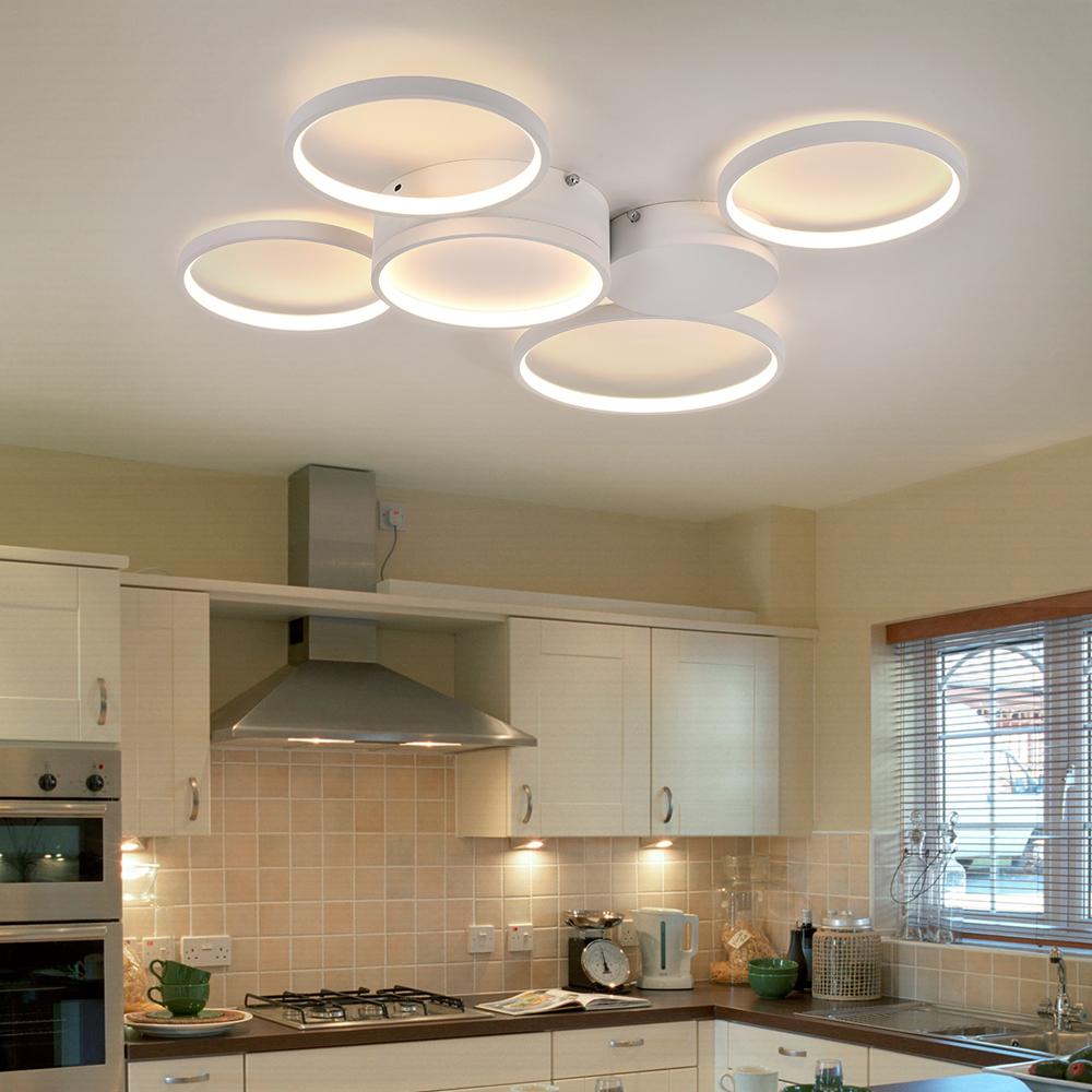 Modern LED 3/4/5/7 Rings Ceiling Light Flush Mount