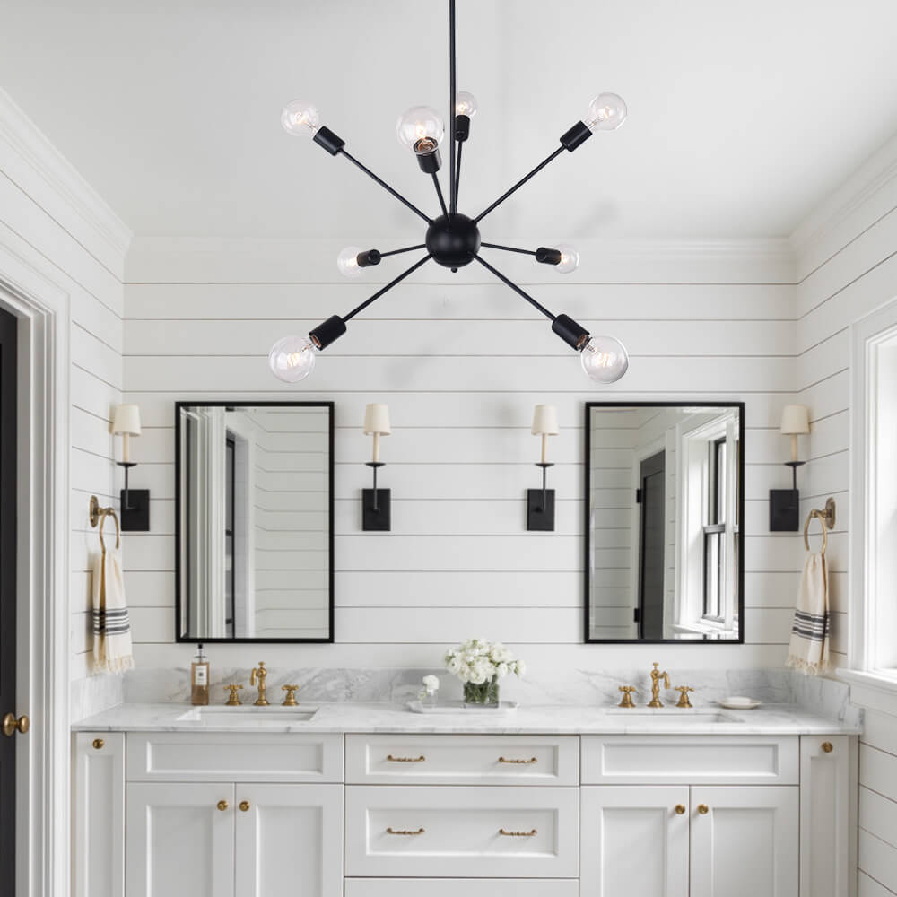Modern Mid-Century Sputnik Sphere Chandelier