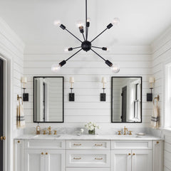 Modern Mid-Century Sputnik Sphere Chandelier