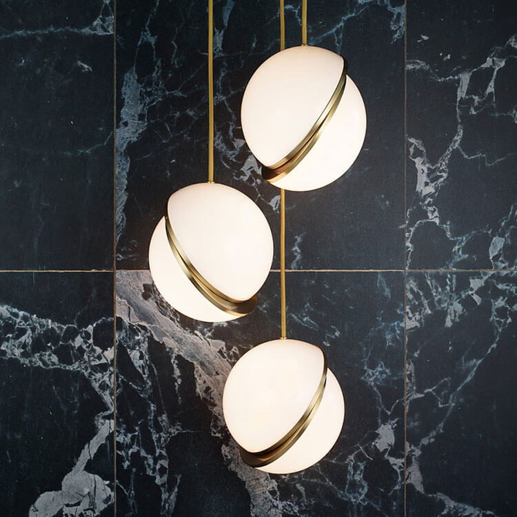 Modern Opal Globe Pendant Lighting