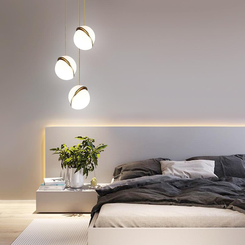Modern Opal Globe Pendant Lighting