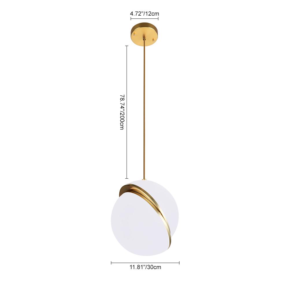 Modern Opal Globe Pendant Lighting