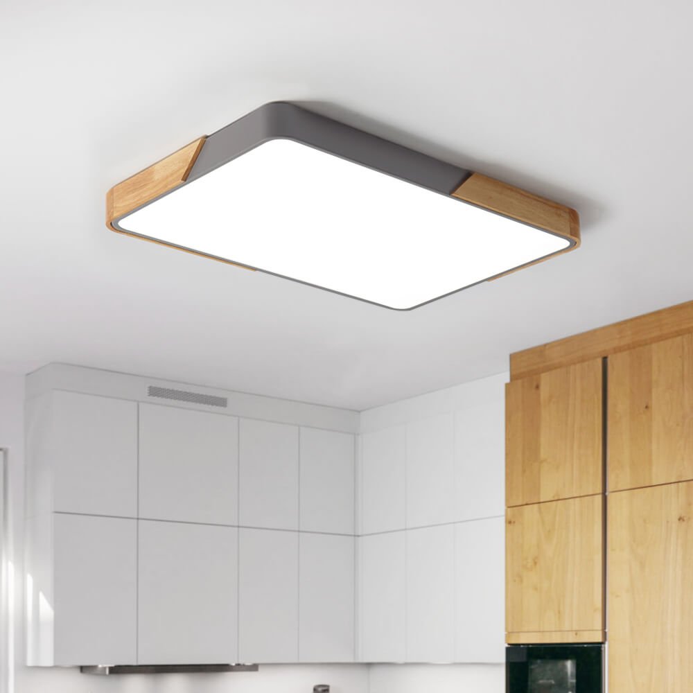 Modern Rectangle LED Flush Mount Ceiling Light