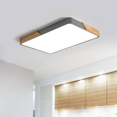 Modern Rectangle LED Flush Mount Ceiling Light