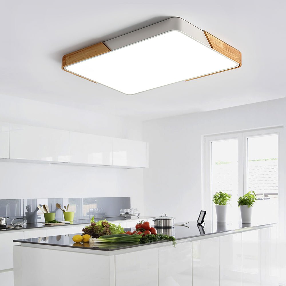Modern Rectangle LED Flush Mount Ceiling Light