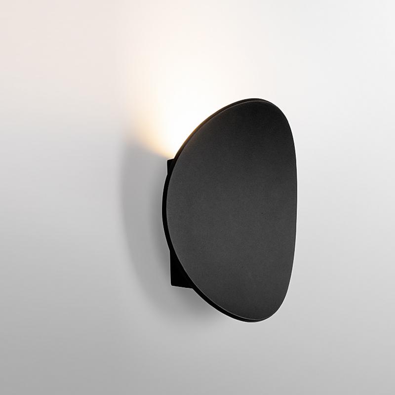Modern Round Wall Sconce with Solar Shape
