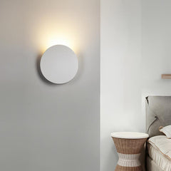 Modern Round Wall Sconce with Solar Shape