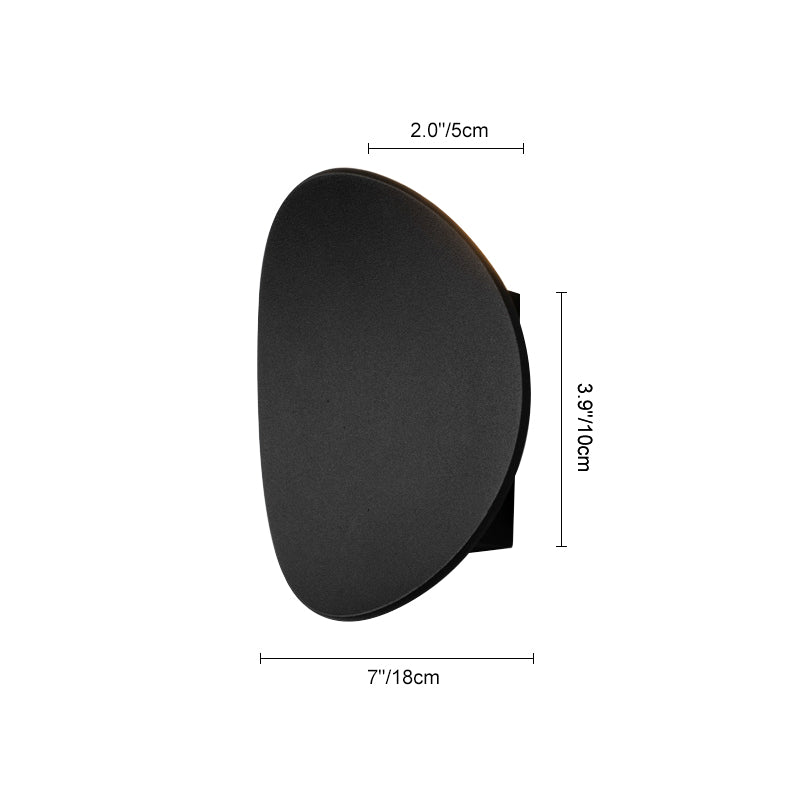Modern Round Wall Sconce with Solar Shape