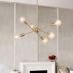 Modern Six Lights Sputnik Chandelier