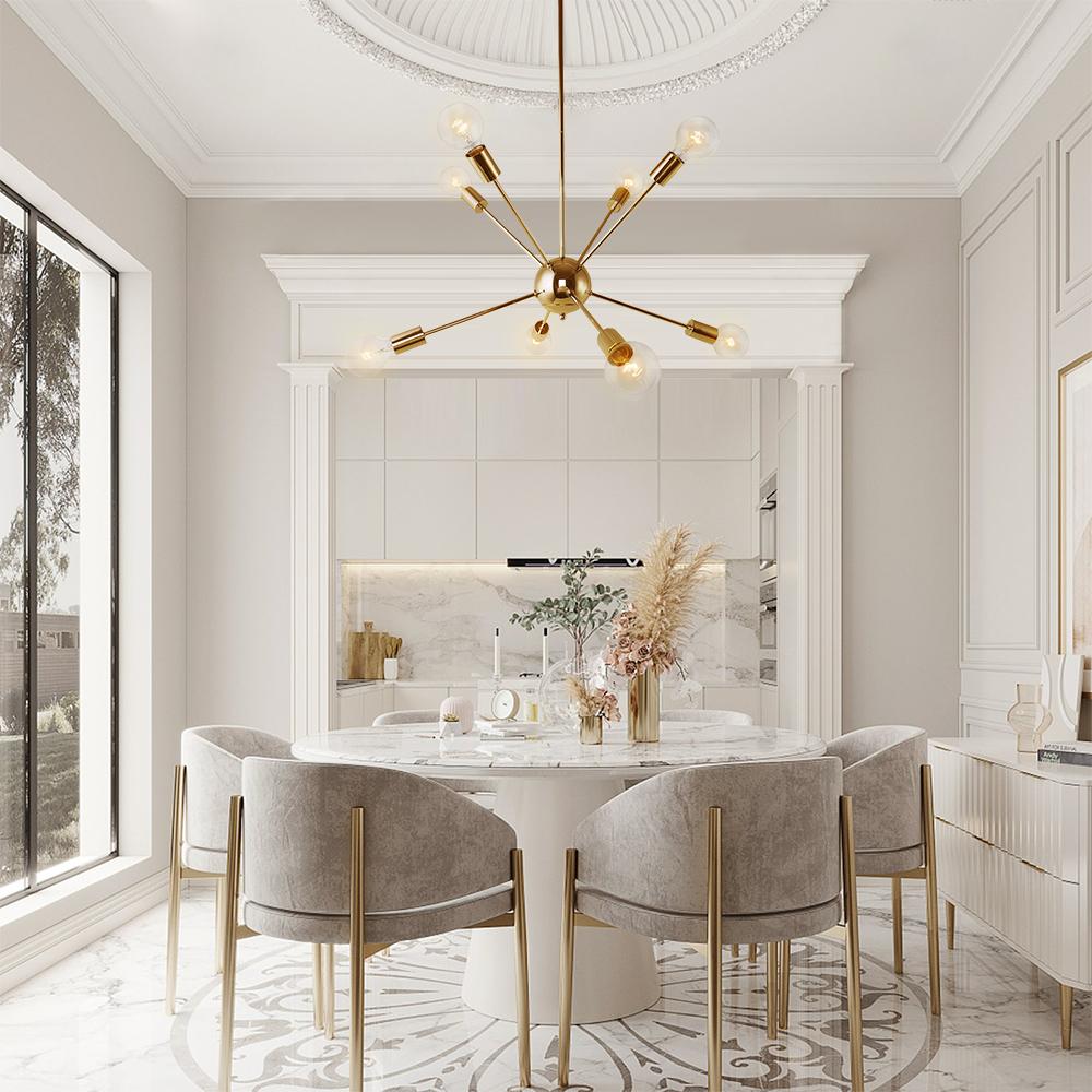 Modern Mid-Century Sputnik Sphere Chandelier