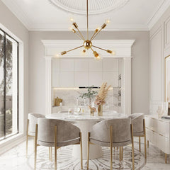 Modern Mid-Century Sputnik Sphere Chandelier