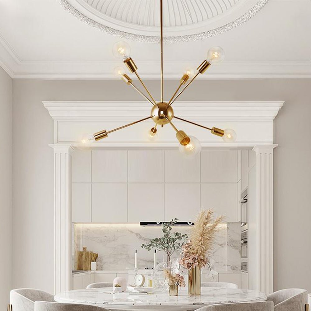 Modern Mid-Century Sputnik Sphere Chandelier