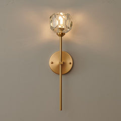 Needle Wall Sconce with Crystal Shade