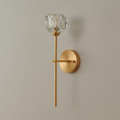 Needle Wall Sconce with Crystal Shade
