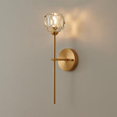 Needle Wall Sconce with Crystal Shade