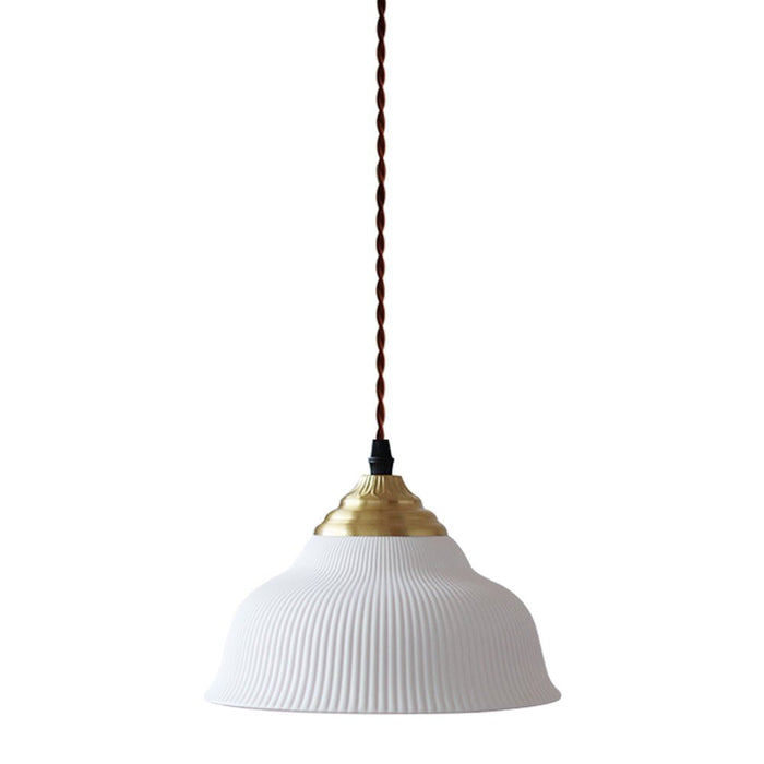 Nordic 1-Light White Ceramic Pendant Light