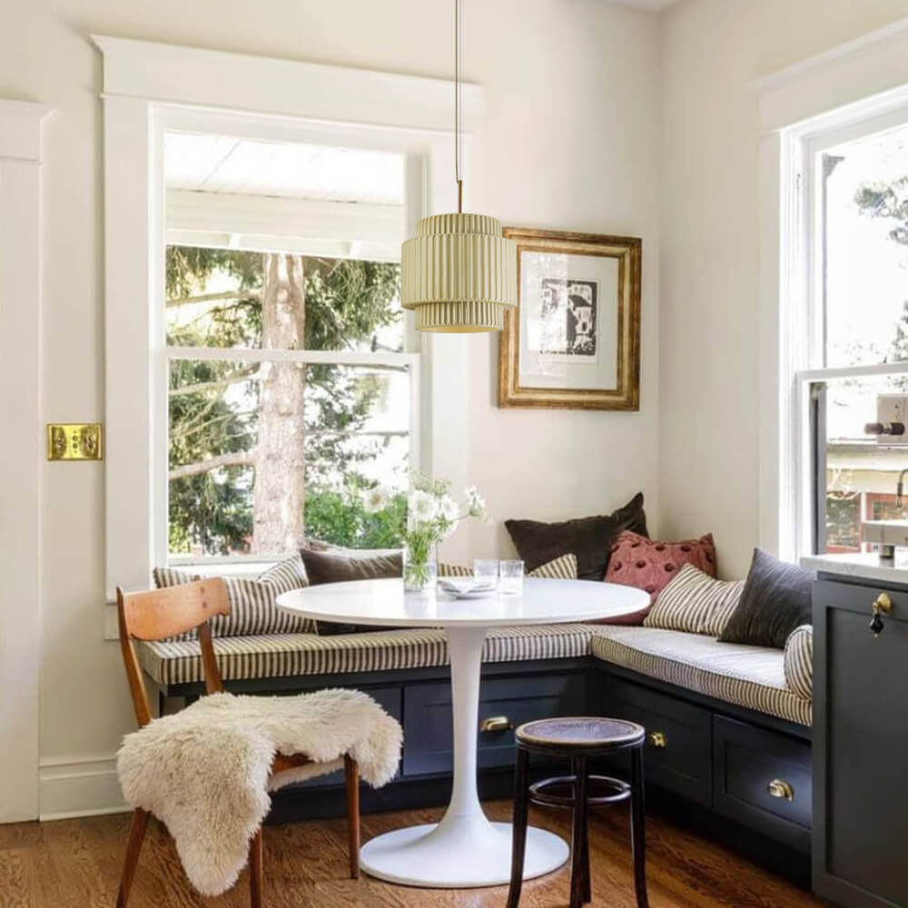 Nordic Cream Style Layer Ceramic Pendant Light