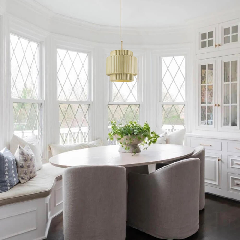 Nordic Cream Style Layer Ceramic Pendant Light