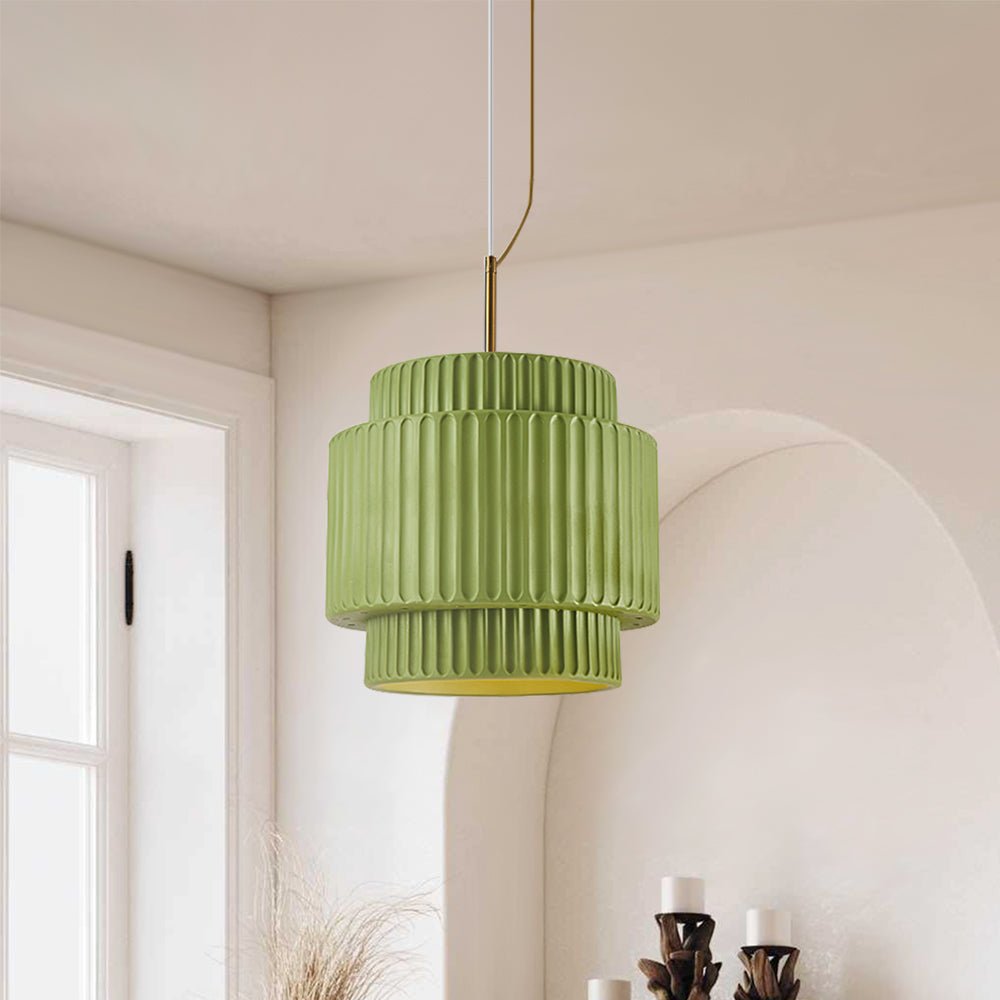 Nordic Cream Style Layer Ceramic Pendant Light