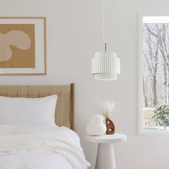 Nordic Cream Style Layer Ceramic Pendant Light
