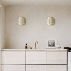 Nordic Cream Style Layer Ceramic Wall Sconce